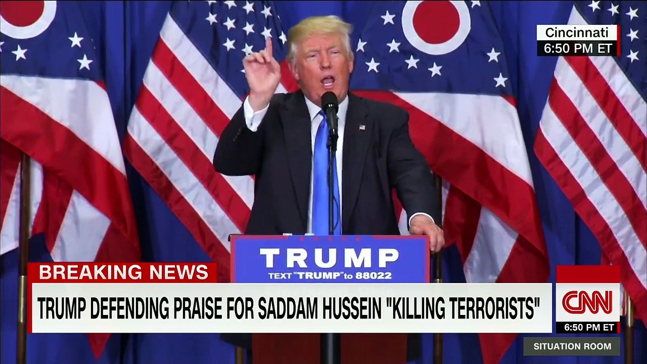 Donald Trump׃ I hate Saddam Hussein