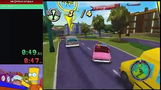 The Simpsons Hit & Run - Level 1 - 100% Speedrun - 25:19 (WR)