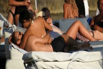 David Guetta, muy cariñoso con su novia en Ibiza