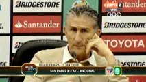'Patón' Bauza habló tras el 0-2 entre São Paulo y Nacional · Copa Libertadores 2016 (semifinales, ida)
