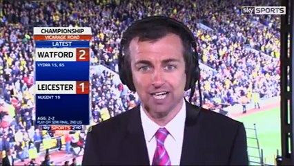 Watford Vs Leicester 3-1 [3-2] - Knockaert Missed Penalty & Deeney Goal Reaction - May 12 2013