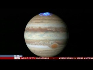 NASA (アメリカ航空宇宙局)が打ち上げた木星探査機 Juno が木星を回る軌道に入りました。 Juno は木星の化学組成や成り立ちについて調べます。