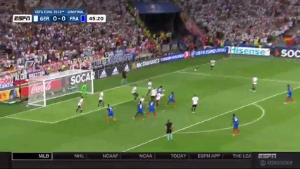 Germany 0-1 France HD Half Time All Goals & Highlights 07.07.2016 HD (1)