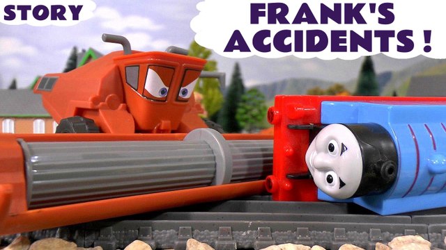 FRANK'S ACCIDENTS - Frank from Disney Cars is causing havoc and being naughty! Will Thomas and Friends get revenge for the accident he is causing? Featuring Toby, Thomas and many more family fun toys! Second half features Tom Moss