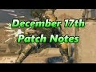 'December 17th' - Black Ops 3 Patch Notes