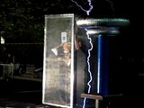 Tesla Coils at Duckon 20: Masters of Lightning-captive audience