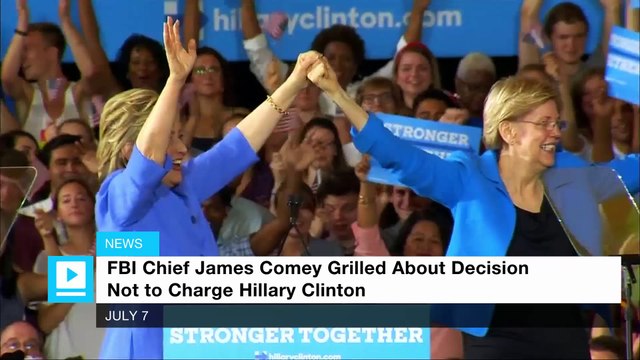 FBI Director James Comey pressed over decision not to charge Clinton