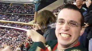 at the Wild game, 2-17-08