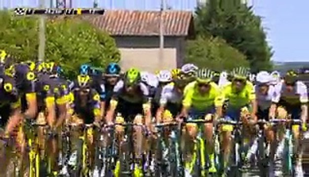 Разборка за 34 км до финиша 6 го этапа Tour de France 2016 (ВИДЕО).