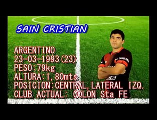 Cristian Sain CB-LB Colon Santa Fe Argentina 1st Div