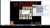 自作15 Puzzleを”15puzzle”というソフトでクリアするだけの動画