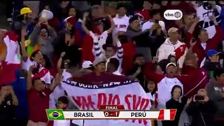 Perú hace historia y elimina a brasil -  Perú 1 - Brasil 0