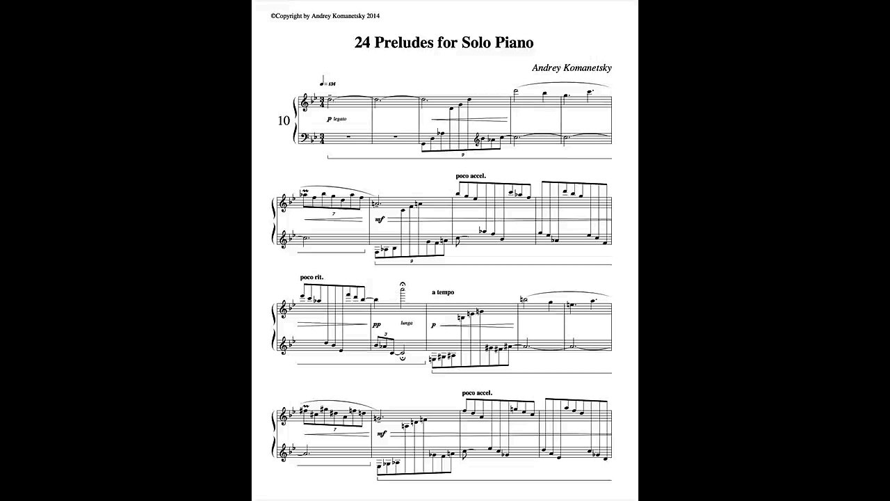 #10/24 Preludes for Solo Piano by Andrey Komanetsky