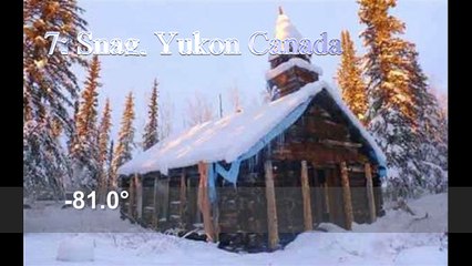 World's 10 coldest place