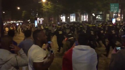 Après France-Allemagne, la fête sur les Champs se termine par des charges de CRS