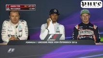 F1 (2016) Austrian GP - Post qualifying press conference