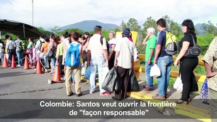 Colombie/Santos: la frontière doit s'ouvrir de façon responsable