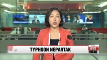 Heavy rain expected across Korea from Monday as Typhoon Nepartak approaches