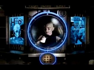 Movies from Space bumper - Woman's head to Film Projector