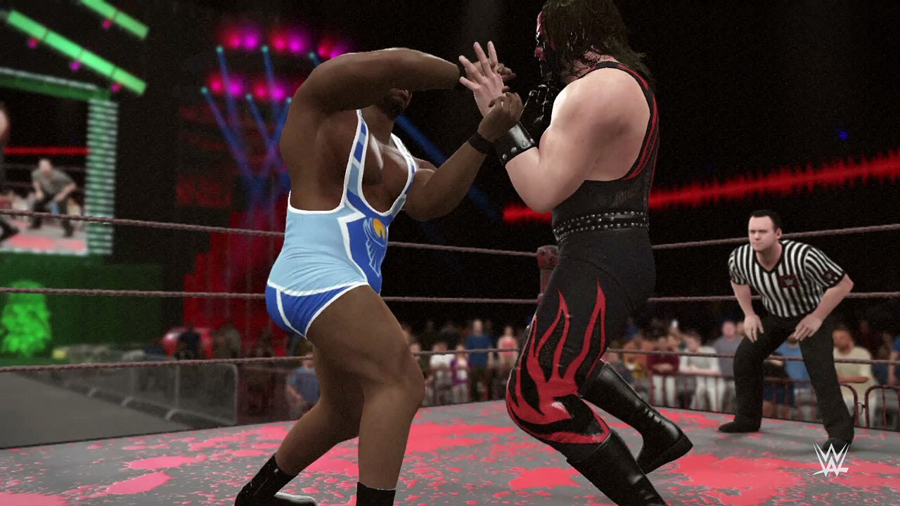 WWE 2K16 big e v kane