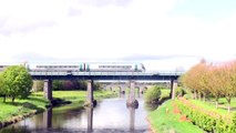 Irish Rail Freight and Passenger Trains at Monasterevin 27-4-2015