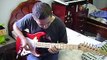 Fender Standard Red Strat Com Caps Emg Dg 20 - David Gilmour