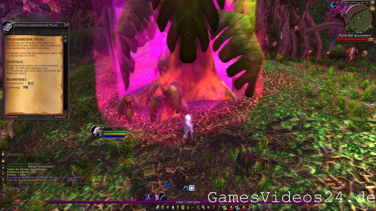 World of Warcraft Quest: Der schimmernde Wedel