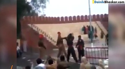 shocking india pakistan soldiers fight during ceremony at border video goes viral