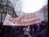 Manifestation étudiante contre la LRU 10 Février 2009 paris