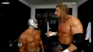 6/23/08 Triple H, Cena & Rey Backstage - RAW Draft