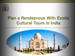 Plan a Rendezvous with exotic cultural tours in india