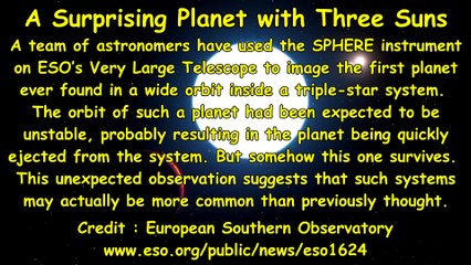 A Surprising Planet with Three Suns
