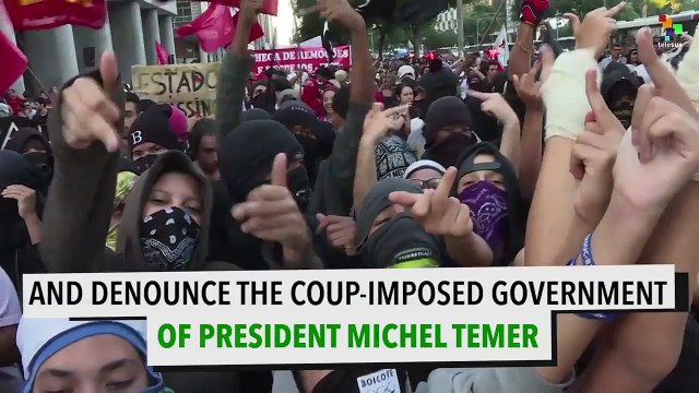 Thousands March Against Olympics in Rio de Janeiro