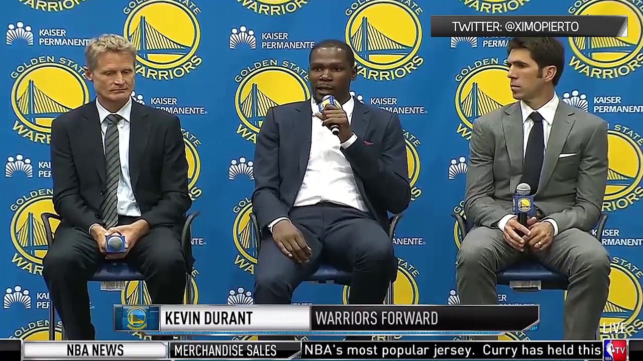 Kevin Durant gaze Klay Thompson