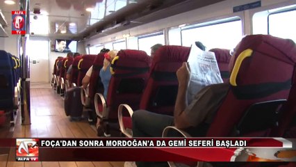 Foça'dan Sonra Mordoğan'a Da Gemi Seferi Başladı