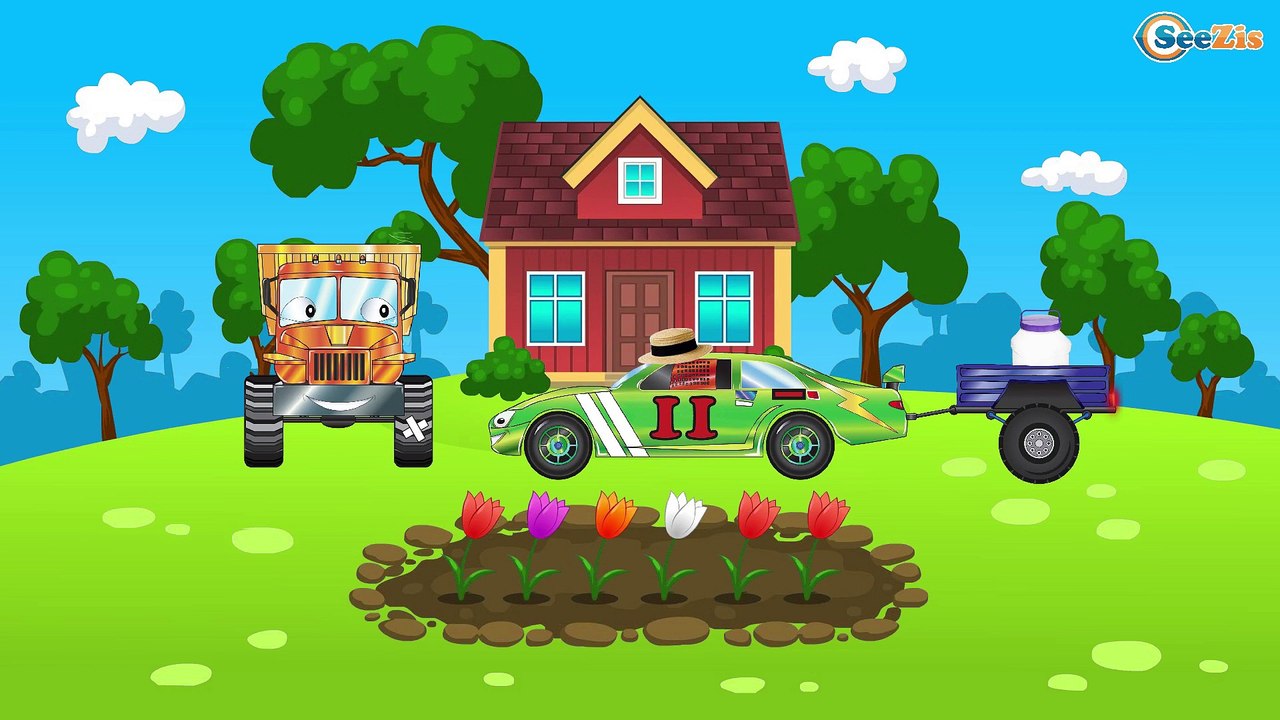 МУЛЬТИКИ ПРО МАШИНКИ. Строительные машинки - Грузовик | Машинки в деревне - Мультфильмы для детей