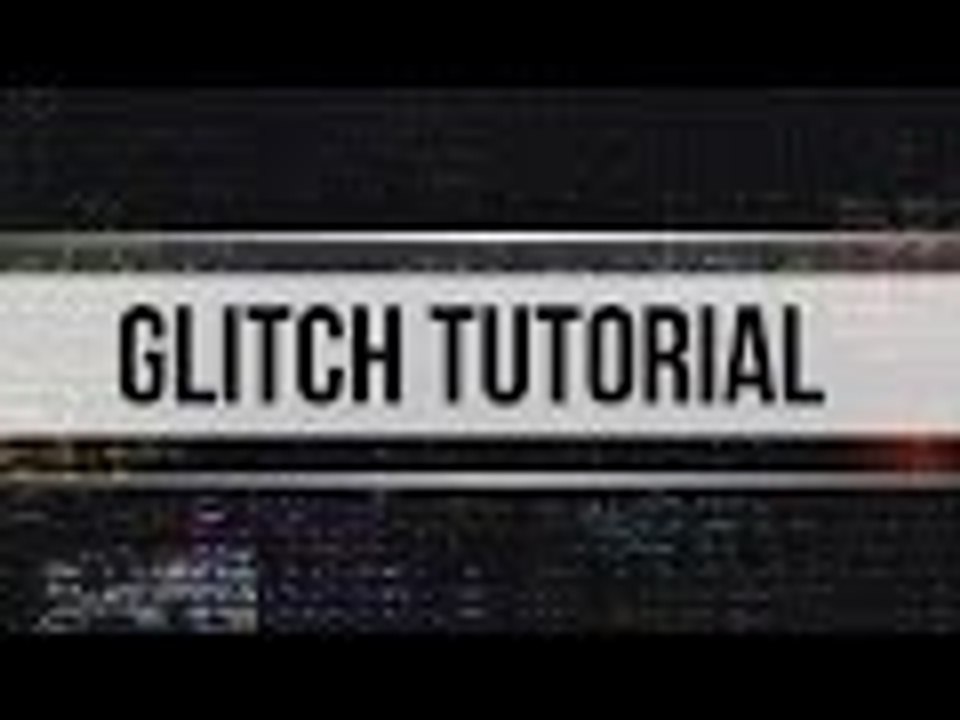 Glitch INTRO TUTORIAL │ 100% After Effects (ADVANCED Tutorial)