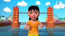 London Bridge Is Falling Down With Lyrics- Nursery Rhymes - Kids Rhymes - 3D Video Rhymes