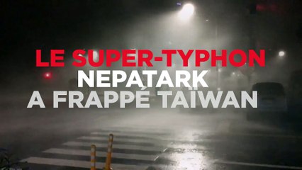 Le super-typhon Nepartak déferle sur Taïwan