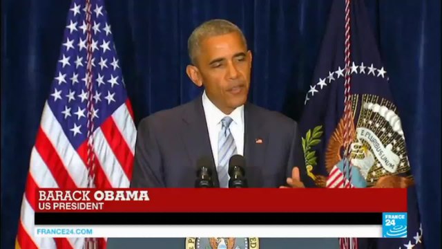 US president Barack Obama on police violence: it's not a Black issue, it's an American issue