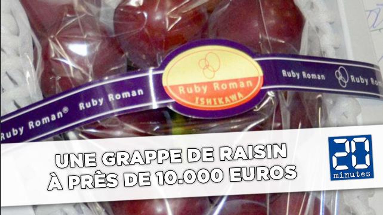 Une grappe de raisin adjugée à près 10.000 euros au Japon