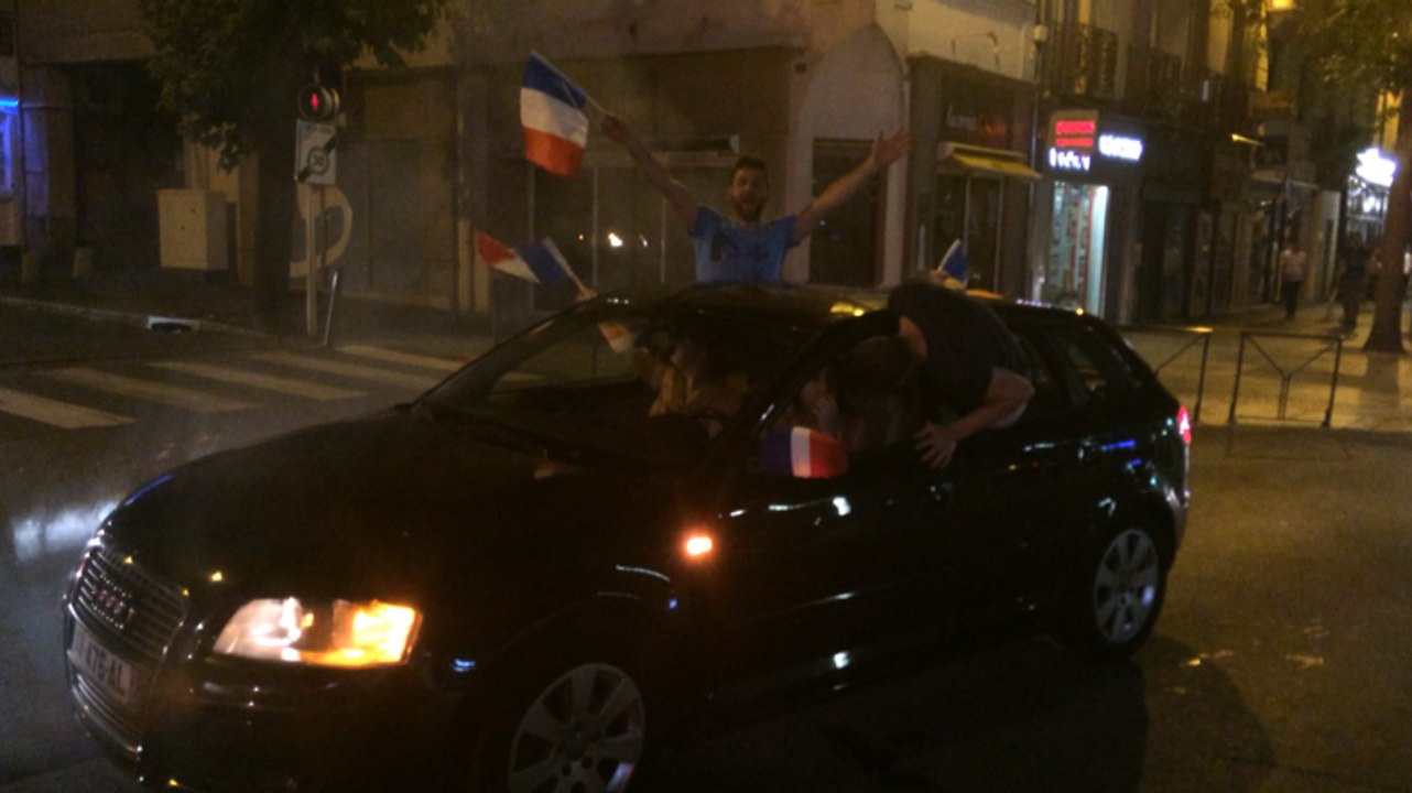 Liesse après la demi-finale de l'Euro