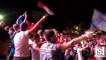 La fête des supporters de Chalon au coup de sifflet final de France - Allemagne