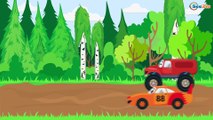 Police Cars with Excavator and Crane - Cars & Trucks Cartoons for children - Diggers for kids.