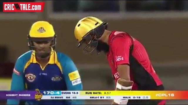 Hashim Amla CleaN Bowled by Shoaib Malik ● CPL 2016
