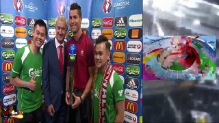Cristiano Ronaldo Awarded Man of the Match Portugal vs Wales Euro 2016