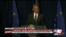 President Obama speaks about Dallas shootings