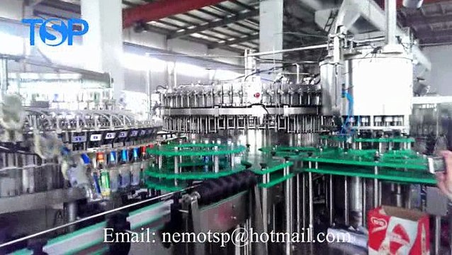 Beer glass bottle balance pressure filling machine BCGF 3-in-1 monoblock