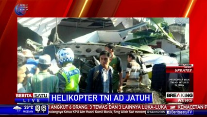 Ekor Helikopter Jatuh di Sleman Tertulis TNI AD