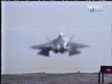 F-22 Raptor Crash Landing during a Test Flight in Action at USAF Edwards Air Force Base California